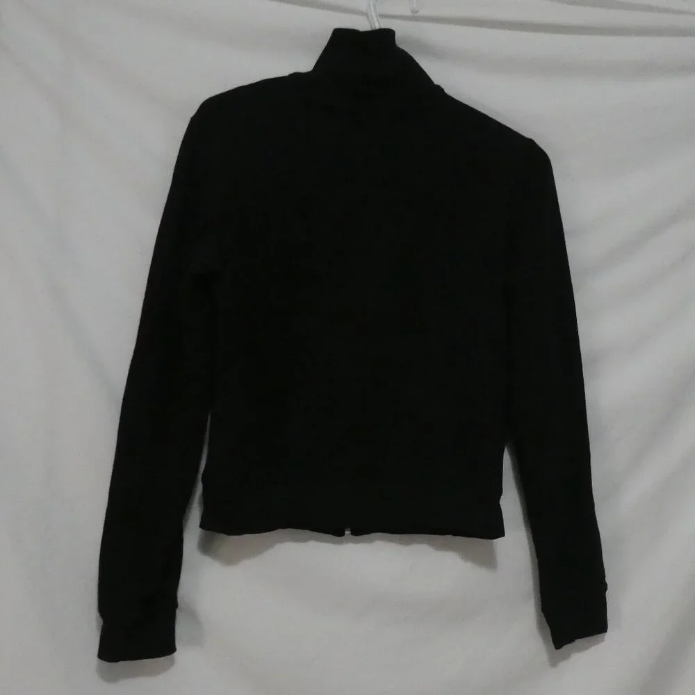 725 ORIGINALS | xl - extra large | Black Zip-Up Exercise Jacket With Collar - Picture 2 of 16